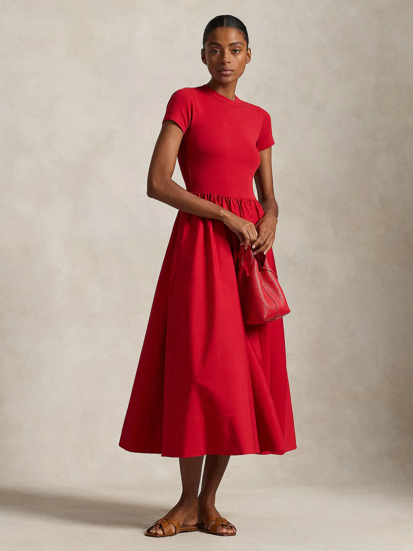 POLO RALPH LAUREN | Midikleid | rot